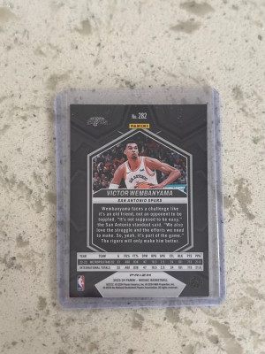 23-24 Mosaic Victor Wembanyama RC City Edition Silver Prizm back